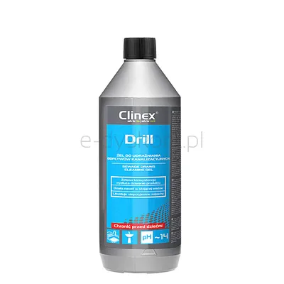 Clinex Żel Drill, do udrażniania odpływów kanalizacyjnych, 1l