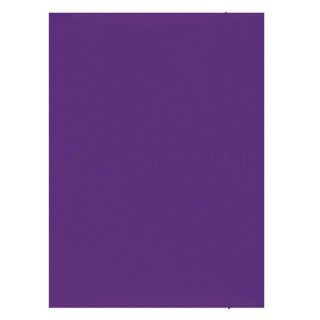 Office Products Teczka z gumką, karton, A4, 300gsm, 3-skrz., fioletowa