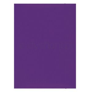 Office Products Teczka z gumką, karton, A4, 300gsm, 3-skrz., fioletowa