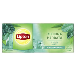 Lipton Herbata zielona, z nutą mięty, 20 torebek