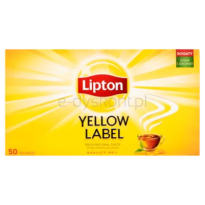 Lipton Herbata Yellow Label Czarna 50 torebek