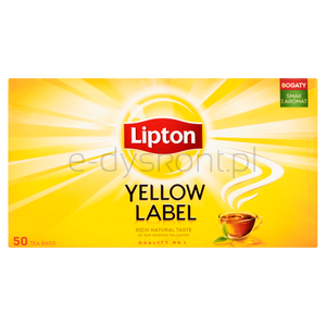 Lipton Herbata Yellow Label Czarna 50 torebek