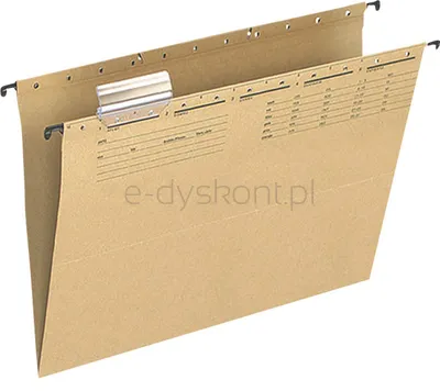 Q-Connect Teczka Zawieszkowa Karton, A4, 250Gsm, Jasnobrązowa 