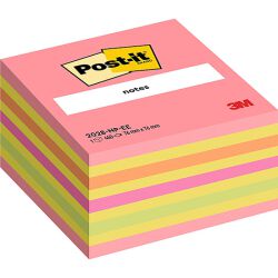Post-It Kostka Samoprzylepna (2028-Np), 76X76Mm, 1X450 Kart., Cukierkowa Różowa 