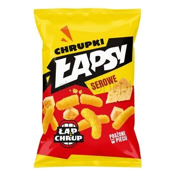 ŁAPSY Chrupki kukurydziane o smaku sera 130 g