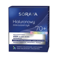 Soraya Krem naprawczy na dzień i na noc 70+, 50 ml Hialuronowy mikrozastrzyk PROMATRIX PEPTIDE