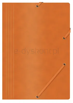 Office Products Teczka Z Gumką, Preszpan, A4, 390Gsm, 3-Skrz., Pomarańczowa 