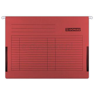 Donau Teczka zawieszkowa z boczkami, A4, 230gsm, czerwona