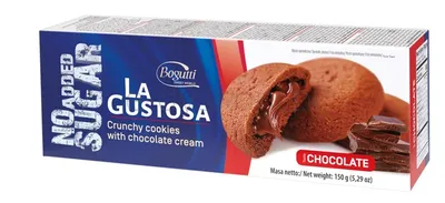 Kruche Ciasteczka Z Kremem Czekoladowym B/C 150G