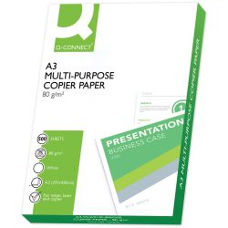 Q-Connect Papier ksero A3, klasa B, 161CIE, 500ark.