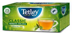 Tetley Herbata Classic, zielona, 25 torebek