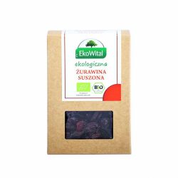 Ekowital Żurawina Suszona (Słodzona Cukrem Trzcinowym) Bio 125 G