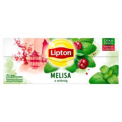 Lipton Herbata Infusion Melissa & Cherry 20 torebek 20g