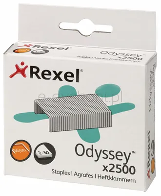 Zszywki Rexel Odyssey, 9Mm, 2500Szt., Wysokowydajne, Srebrne