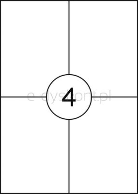 Etykiety OFFICE PRODUCTS, 105x148mm, białe, 100 ark.