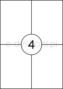 Etykiety OFFICE PRODUCTS, 105x148mm, białe, 100 ark.