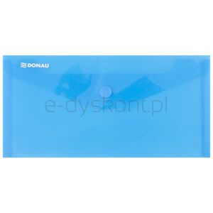 Donau Teczka kopertowa zatrzask, PP, DL, 180mikr., niebieska