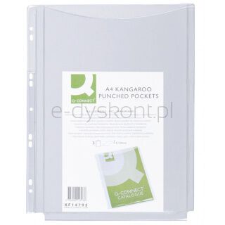 Q-Connect Koszulki na katalogi PVC, A4, krystal, 150mikr., 5szt.