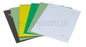 Donau Fascykuła z etykietą, tektura/PP, A4, mix kolorów