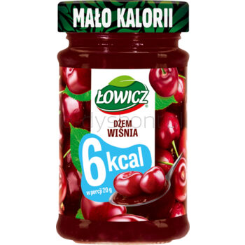 Łowicz Dżem wiśniowy 6 kcal 200 g