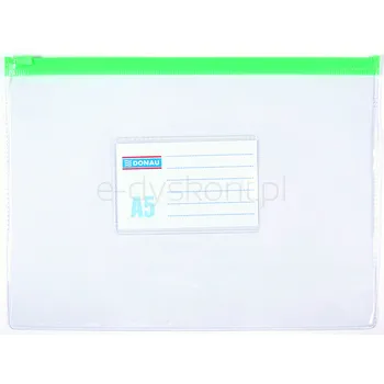Donau Torebka Z Suwakiem Pvc A5 Transparentna