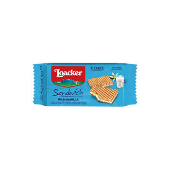 Loacker Sandwich Wafelek mleczno-waniliowy 25 g