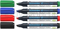 Schneider Zestaw Markerów Do Tablic Maxx 293, 2-5Mm, 4 Szt., Miks Kolorów  - 2