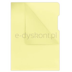 Donau Obwoluta typu L, PP, A4, krystal, 180mikr., żółta