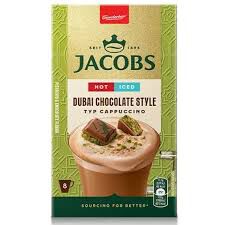 Jacobs Dubai Chocolate Style Cappucino rozpuszczalny Napój kawowy 8x15g