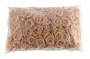 Office Products Gumki recepturki średnica 25mm, 1,5x1,5mm, 60% kauczuku, 1000g, zgrzewka, naturalne