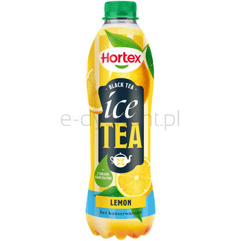 Hortex Ice Tea Napój jabłkowo-cytrynowy z dodatkiem ekstraktu z liści czarnej herbaty butelka Pet 1L SK