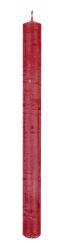 Donau HOME Świeca stołowa Rustic Classic, 22x250mm, 4 szt., czerwony