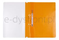 Office Products Skoroszyt, Pp, A4, 2 Otwory, 100/170Mikr., Wpinany, Pomarańczowy  - 2