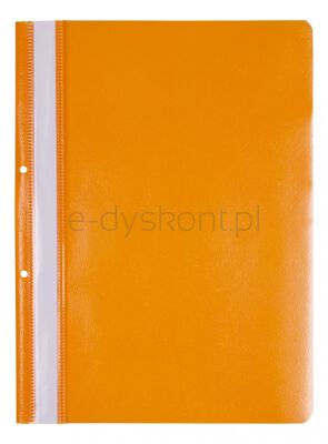 Office Products Skoroszyt, Pp, A4, 2 Otwory, 100/170Mikr., Wpinany, Pomarańczowy 