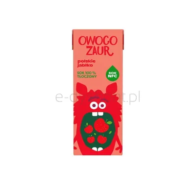 OWOCOZAUR sok jabłkowy NFC 200 ml
