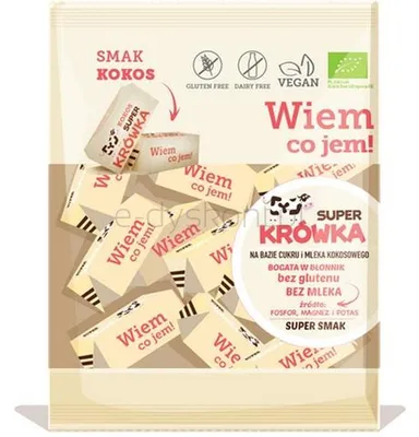 Krówki Bezmleczne Kokosowe Bezgl. Bio 150 G