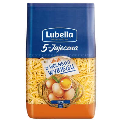 Lubella Makaron Jajeczna 5 Jaj Nitki 400 G