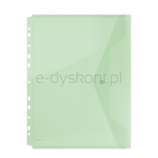 Donau Teczka kopertowa zatrzask, PP, A4, 200mikr., z europerforacją, zielona