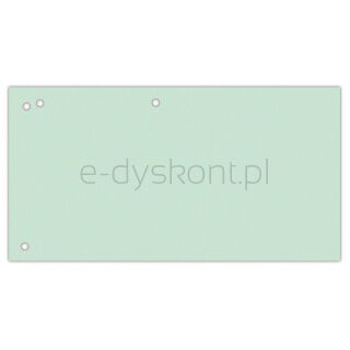 Office Products Przekładki karton, 1/3 A4, 240x105mm, 100szt., zielone [BIURO]