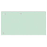Office Products Przekładki karton, 1/3 A4, 240x105mm, 100szt., zielone [BIURO]