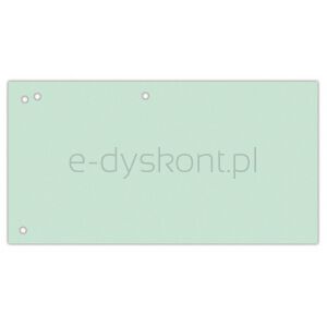 Office Products Przekładki karton, 1/3 A4, 240x105mm, 100szt., zielone