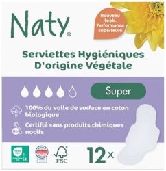 Eco By Naty Ekologiczne podpaski higieniczne Super 12 szt