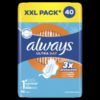Always Podpaski Ultra Day Normal Ze Skrzydełkami 40 Szt.