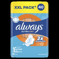 Always Podpaski Ultra Day Normal Ze Skrzydełkami 40 Szt.