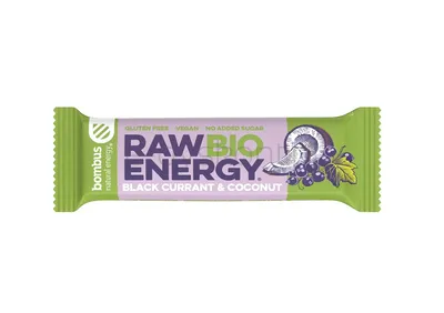Baton Raw Energy Bio Czarna Porzeczka-Kokos Bezgl. Bio 50 G