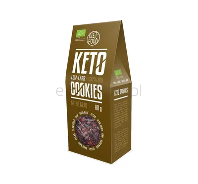 Dietfood Ciasteczka Keto Z Kakao Bio 80 G