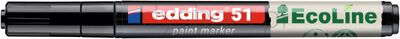 Marker olejowy na bazie wody e-51 EDDING EcoLine, 1-2mm, czarny