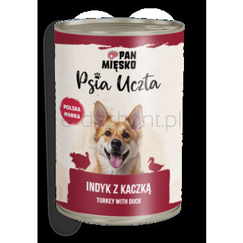 Pan Mięsko Psia Uczta Indyk Z Kaczką 400 G