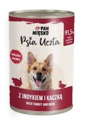 Pan Mięsko Psia Uczta Indyk Z Kaczką 400 G