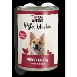 Pan Mięsko Psia Uczta Indyk Z Kaczką 400 G
